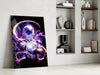 Frieza Purple Power Glass Wall Art || Designer Collection by Insigneart USA
