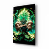 Legendary Super Saiyan Broly Glass Wall Art || Designer Collection by Insigneart USA