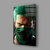 Swordsman Zoro Glass Wall Art || Designer Collection by Insigneart USA