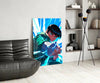 Fist Power Rock Lee Glass Wall Art || Designer Collection by Insigneart USA
