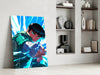 Fist Power Rock Lee Glass Wall Art || Designer Collection by Insigneart USA
