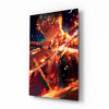 Zoro in Flames Glass Wall Art || Designer Collection by Insigneart USA