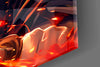 Flame Hashira Kyojuro Rengoku Glass Wall Art || Designer Collection by Insigneart USA