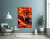 Flame Hashira Kyojuro Rengoku Glass Wall Art || Designer Collection by Insigneart USA