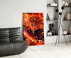 Flame Hashira Kyojuro Rengoku Glass Wall Art || Designer Collection by Insigneart USA