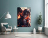 Itachi and Susanoo's Shadow Glass Wall Art || Designer Collection by Insigneart USA