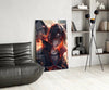 Itachi and Susanoo's Shadow Glass Wall Art || Designer Collection by Insigneart USA