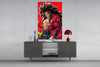 Warrior Furious Spirit Glass Wall Art || Designer Collection by Insigneart USA