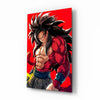Warrior Furious Spirit Glass Wall Art || Designer Collection by Insigneart USA