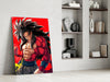 Warrior Furious Spirit Glass Wall Art || Designer Collection by Insigneart USA