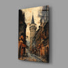 Galata Street Glass Wall Art || Designer Collection by Insigneart USA