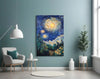 Starry Night Review Glass Wall Art || Designer Collection by Insigneart USA