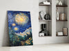 Starry Night Review Glass Wall Art || Designer Collection by Insigneart USA