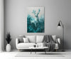 Mint Deer Glass Wall Art || Designer Collection by Insigneart USA