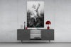 Monochrome Deer Glass Wall Art || Designer Collection by Insigneart USA