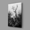 Monochrome Deer Glass Wall Art || Designer Collection by Insigneart USA