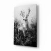 Monochrome Deer Glass Wall Art || Designer Collection by Insigneart USA