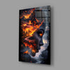 The Fire Within Glass Wall Art || Designer Collection by Insigneart USA