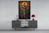 Winged God Glass Wall Art || Designer Collection by Insigneart USA