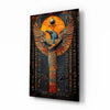 Winged God Glass Wall Art || Designer Collection by Insigneart USA