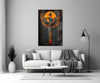 Winged God Glass Wall Art || Designer Collection by Insigneart USA