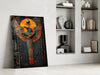 Winged God Glass Wall Art || Designer Collection by Insigneart USA