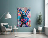 Graffiti Rabbit Glass Wall Art || Designer Collection by Insigneart USA