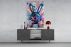 Graffiti Rabbit Glass Wall Art || Designer Collection by Insigneart USA