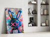 Graffiti Rabbit Glass Wall Art || Designer Collection by Insigneart USA