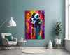 Colorful Nightmare Glass Wall Art || Designer Collection by Insigneart USA