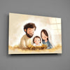 Little Holy Family Glass Wall Art || Designer Collection by Insigneart USA