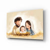Little Holy Family Glass Wall Art || Designer Collection by Insigneart USA