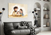 Little Holy Family Glass Wall Art || Designer Collection by Insigneart USA