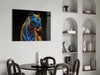 Neon Jaguar Glass Wall Art || Designer Collection by Insigneart USA