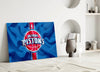 The fluctuating Detroit Pistons Glass Wall Art || Designer Collection by Insigneart USA