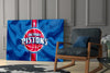 The fluctuating Detroit Pistons Glass Wall Art || Designer Collection by Insigneart USA