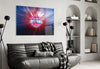 Detroit Pistons: Blue Light Glass Wall Art || Designer Collection by Insigneart USA