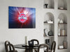 Detroit Pistons: Blue Light Glass Wall Art || Designer Collection by Insigneart USA