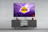 Los Angeles Lakers: Purple Flash Glass Wall Art || Designer Collection by Insigneart USA