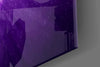 Los Angeles Lakers: Purple Flash Glass Wall Art || Designer Collection by Insigneart USA
