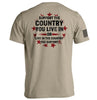 Support The Country You Live In by Shield Republic