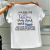 "Tattoos Pretty Eyes" Slogan Shirt – Retro Slogan Tee by Dog Mom Hat