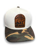 Taxidermist | Camo Leather Patch Snapback by Luckless Outfitters