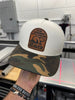 Taxidermist | Camo Leather Patch Snapback by Luckless Outfitters