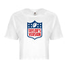 Taylors Version Football Style Fashion Graphic Ladies Crop Top by MyWackyTees