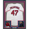Framed Autographed/Signed Terry Francona 35x39 Boston White Baseball Jersey Beckett BAS COA by Hall of Fame Sports Memorabilia