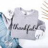 Thankful Sweatshirt for Women - Cozy Thanksgiving Gift Sweater by Adorb Custom Tees