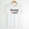 EXPEDITE to Receive in Time - Thankful For Her/Him Valentines Couple V-Neck by Adorb Custom Tees