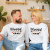 Thankful For Her/Him Valentines Couple Sweatshirt – Cute Matching Holiday Crew Neck by Adorb Custom Tees