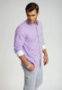 The Go Big Stripe Long Sleeve Tech Shirt - Grape by Buki